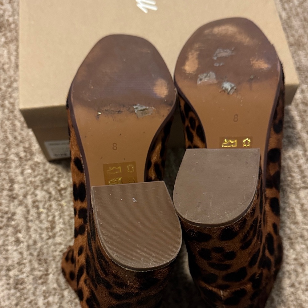 Madewell Leopard Print Ankle Booties - Picture 3 of 3